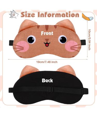 Cute Cat Face Sleep Masks - Set of 12 Designs for Kids & Adults - Buy Online on GoSupps.com