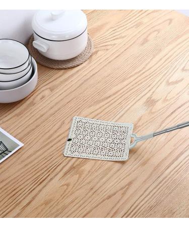 Aracoware 2 PCS Large Extendable Fly Swatter Set - Telescopic Stainless Steel Handle - Flexible Manual Swat for Spiders, Mosquitoes, Insects - Light Blue & Light Pink - Buy Online on GoSupps.com