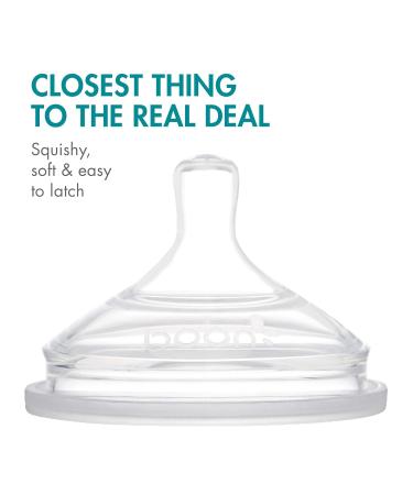 Boon NURSH Silicone Nipples - Extra Slow Flow Pack of 3 | International Shipping Available - Buy Online on GoSupps.com