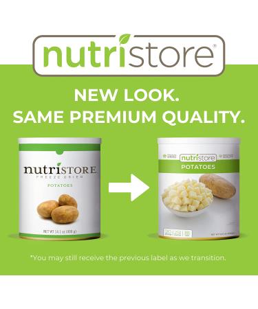 Nutristore Freeze Dried Potatoes - Healthy Snack, 40 Servings, Emergency Food Storage, 25 Year Shelf Life - 1-Pack - Buy Online on GoSupps.com