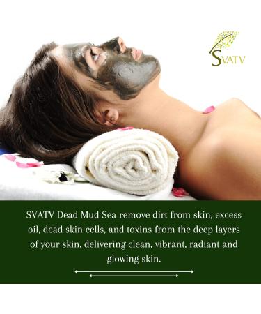 SVATV Dead Sea Mud Powder with Nourishes Exfoliates Softens & Detoxify Skin Deep Pore Cleansing Properties - Face Mask Powder Mud Bath or Dead Sea mud for All type of Skin- 227g | 8 Oz Dead Mud Sea Clay - Buy Online on GoSupps.com