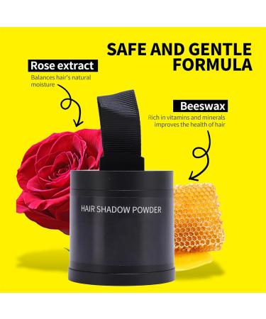  Pongnas Pongnas Hair Dye Powder Waterproof Long Lasting Conceals Quick Fill Root Touch-Up 10g for a Quick Hairstyle (Black) - Buy Online on GoSupps.com