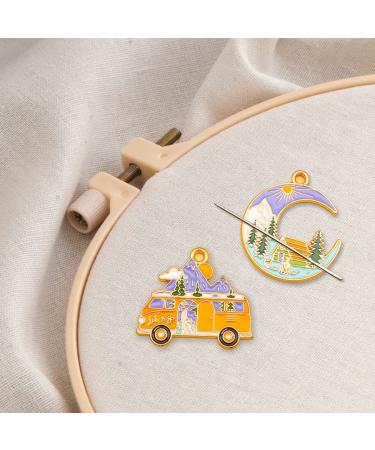 GUPENG and Tour Bus Needle Minder for Embroidery  Magnetic Pin Holder for Cross Stitch  Needlework and Embroidery Accessories (2 PCS)
