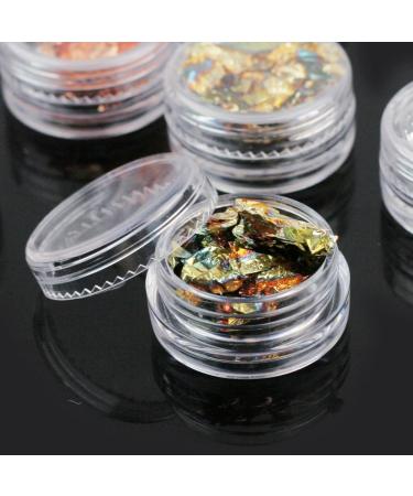 YUMIN 12 Box Gold Silver Copper Rainbow Foil Paillette Chip Nail Art Design Decoration - Buy Online on GoSupps.com