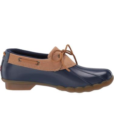Sperry Women's Saltwater 1-Eye Rain Boot 9 - Tan/Navy - Waterproof Boot for Women - Buy Online on GoSupps.com