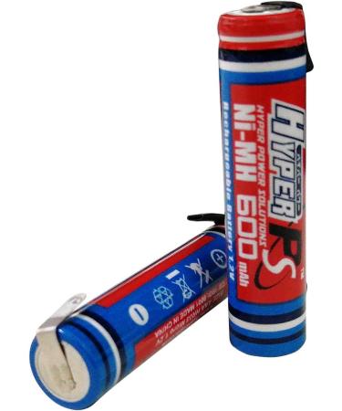 Buy 16-Pack 1.2V AAA 600mAh Ni-MH Rechargeable Batteries - Quick Charge for High-Drain Devices - Flat Top with Soldering Tabs - Buy Online on GoSupps.com