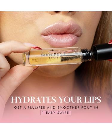 BIG POUT ENERGY Lip Plumper - Chili-Infused Lip Plumping Oil for Full Smooth Lips | Easy Swipe XL Wand Applicator | Crystal Clear 0.12 fl oz - Buy Online on GoSupps.com