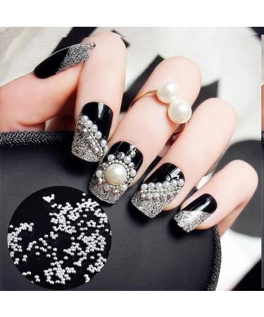 Nail Art Caviar Beads- Gold Silver Black Rosegold Gray Steel Beads- DIY Crafts Accessories (3 Boxes) - Buy Online on GoSupps.com