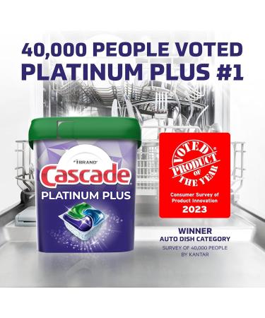 PURPUR Cloth & Cascade Platinum Plus ActionPacs Dishwasher Detergent Pods - Fresh Scent (81 Ct) | International Shipping Available - Buy Online on GoSupps.com