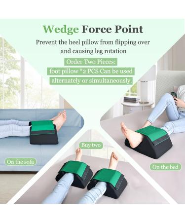 Foot Elevation Pillow for Post Surgery Relief | Ankle Elevation Wedge for Heel Protection & Pain Relief - Ideal for Bed Sores & Pressure Sores (1pc - Buy Online on GoSupps.com