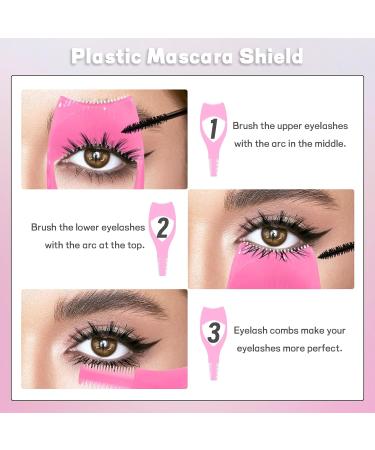 DAGEDA Bottom Lashes Stamps Tool Set - Reusable Eyeliner Stencils for Natural Look Eye Makeup Pink | Perfect for Bottom Eyelashes & Mascara - Buy Online on GoSupps.com