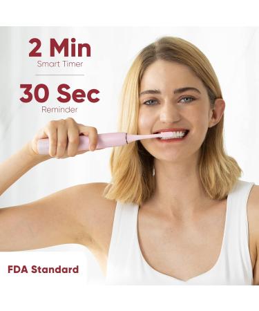 SOOCAS Electric Toothbrush for Adults - 3 Soft Bristle Heads, Facial Cleansing Brush, Travel Case - 4 Hours Fast Charge, 30 Days Battery Life - 4 Modes, 2 Mins Timer - X3U Pink - Buy Online on GoSupps.com