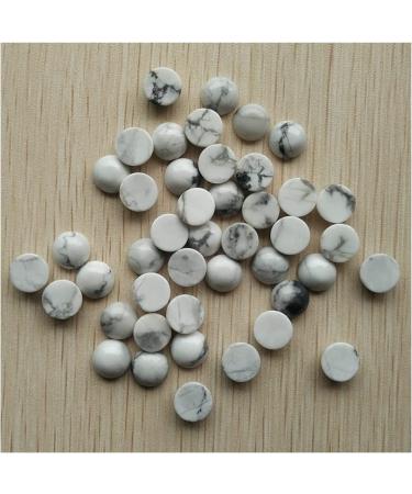 Minerals Stones Fashion Natural Stone Mixed Around 10mm Pearls for DIY. Jewelry Accessories Wholesale 50PCs / Lot Crystal Stones Decoration ERTEYIN (Color : White Turquoise)