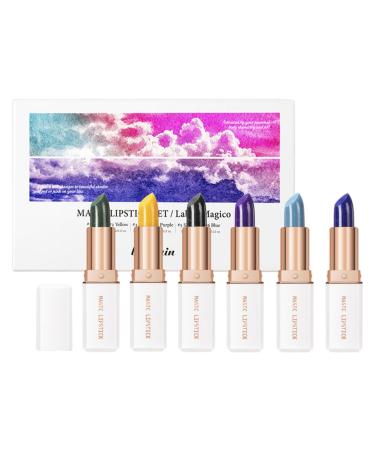 Yajimsa Magic Lipstick | Lip Stain Color Changing for Women Magic Lipstick Lightweight Texture Long Lasting Waterproof Keeps Hydrated and Prevents Breakage