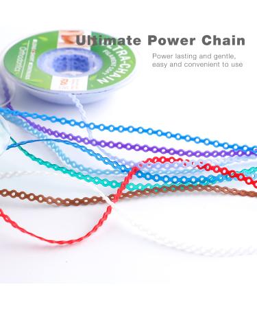 Colourful Dental Orthodontic Elastic Rubber Band Power Chain for Braces Short Long Continuous Sizes Orthodontic Treatment 1 pc (Long  Black) Long Black 4# - Buy Online on GoSupps.com