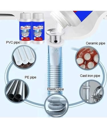 Meledmatte Powerful Pipe Dredging Agent Meledmatte Toilet Drain Cleaner Sink and Drain Pipe Dredging Powder Pipe Dredge Agent for Kitchen Toilet Pipeline Quick Cleaning Tool (3pcs) - Buy Online on GoSupps.com