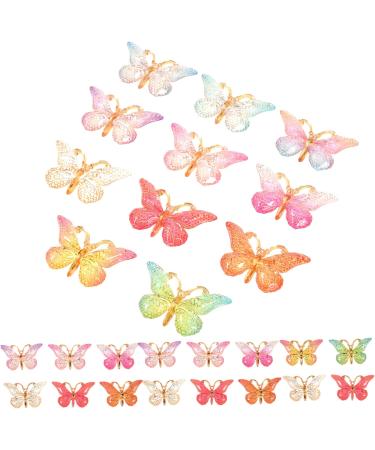 VILLCASE 250 Pcs Butterfly Charms for Bracelet Making Butterfly Charms for Jewelry Making Diy Crafting Butterfly Charms Butterfly Charms for Diy Post Brackets Crystal Beads Wedding Plastic - Buy Online on GoSupps.com