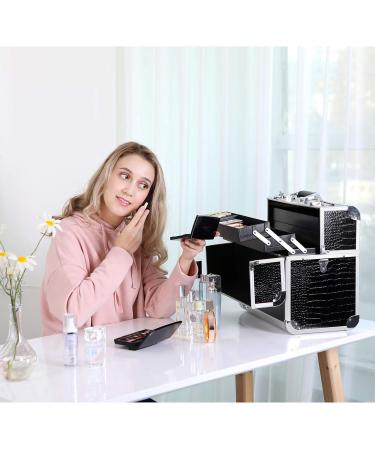 Songmics Black Cosmetic Case - Ultimate Make-Up Suitcase & Beauty Storage for Nail Polish - Perfect Christmas Gift | JBC229B - Buy Online on GoSupps.com