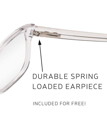 Vibz Blue Light Blocking Glasses for Men & Women - Non-Corrective Anti-Glare Clear Lens Stylish Crystal Frame - International Shipping Available - Buy Online on GoSupps.com