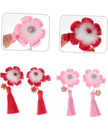 Amosfun 2 Pairs Hairpin Kids Barrettes for Hair Spring Festival Hair Clip Chinese New Year Hair Pin Hanfu Hair Barrettes for Girls Tassel Hair Clips Child Hairball Zinc Alloy - Buy Online on GoSupps.com