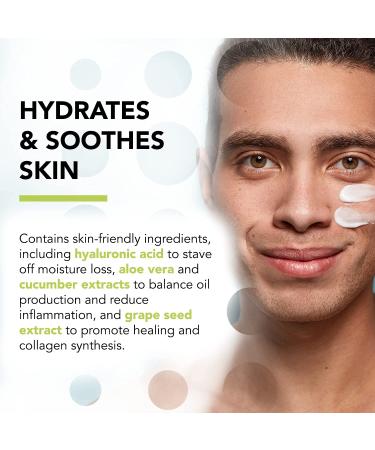 Humane Oil-Free Lightweight Face Moisturizer for Acne-Prone Skin - 4 Fl Oz - Gentle & Soothing with Aloe Vera, Hyaluronic Acid, Cucumber & Grapeseed - For All Skin Types - Buy Online on GoSupps.com