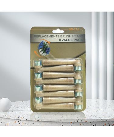 Biodegradable Replacement Toothbrush Heads for Oral-B | 8 Eco-Friendly Soft Electric Brush Heads for Sensitive Teeth - Buy Online on GoSupps.com