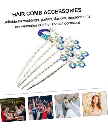 MUSISALY Diamond Phoenix Hair Comb Bride Hair Clip Rhinestone Barrette Comb Flower Girl Hair Clip Hair Combs for Women Bridal Headpieces for Wedding Flower Girl Barrette Wedding Hair Alloy - Buy Online on GoSupps.com