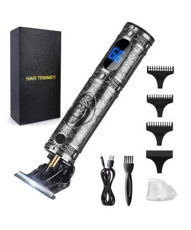 Hair Clippers for Men Hair Trimmer for Barbers,Professional Cordless T Blade Trimmer, Beard Edger Liners for Men,Barber Shavers for Hair Cutting ,Ornate Knight Close-Cutting Hair Machine Gray Knight