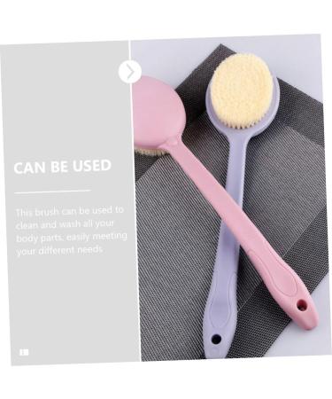 FOMIYES Handle Bath Brush Loofah Cleaning Scrubber - 38x9.5cm - Buy Online on GoSupps.com