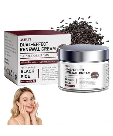 Dual-Effect Renewal Cream Infused with precious black and whiterice extracts Professional Skin Repair Anti-Aging Hydrating For all skin types 1.76 OZ (Pack of 1) 1.76 Ounce (Pack of 1)