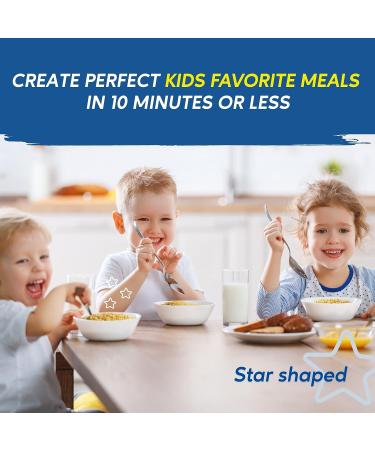 Chuster Pastina Pasta Stars - Enriched Durum Wheat Semolina Noodles, Non-GMO, Sodium & Cholesterol-Free, 12oz - 3 Pack - Buy Online on GoSupps.com