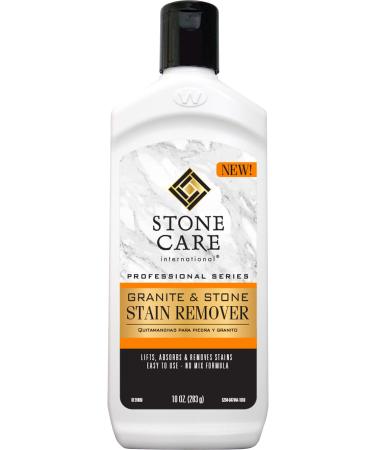 Stone Care International Stone Stain Remover - 10 Ounce - Stain Remover for Food, Coffee, Red Wine, Ink, Mildew, Oil Stains