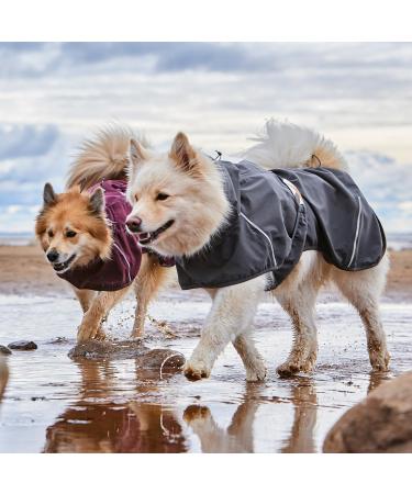 Mudventure Dog Coat ECO Rain Jacket for Dogs - BlackBerry | Durable & Stylish Waterproof Pet Wear 25 - Buy Online on GoSupps.com