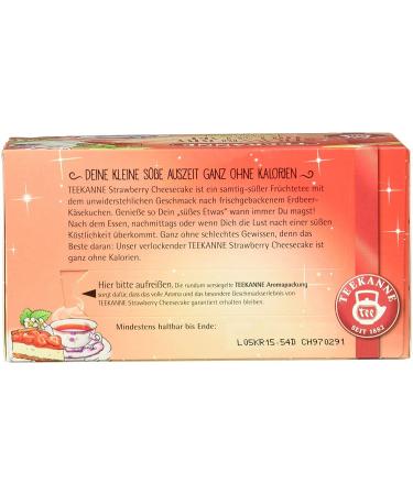 Teekanne Sweeteas Strawberry Cheesecake Tea - Pack of 12 | Delicious Strawberry Cheese Flavour 18 Tea Bags Each - Buy Online on GoSupps.com