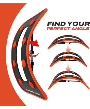 Adjustable Back Stretcher for Lower Back Pain Relief | Back Cracker for Herniated Disc & Sciatica | Lumbar Decompression - Max 220 lbs - Buy Online on GoSupps.com