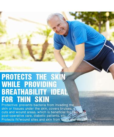 4 Pairs Thin Skin Protective Arm Sleeves - Elderly Skin Protector for Bruises and Sun Exposure - Breathable Compression Sleeves for Men and Women - Buy Online on GoSupps.com