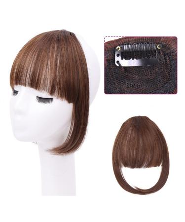 Bangs Hair Clip Clip in Bangs Fringe Hair Extenisons Synthetic Natural Front Clip in Neat Bangs 1 Piece Heat-resistant fiber Fringe Bangs Hairpieces for Women Girls Bangs Clip in Hair (Color : 2-30)