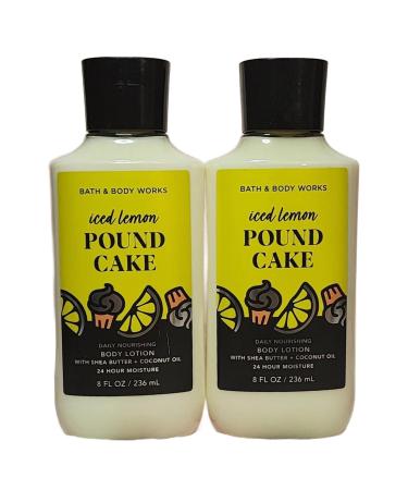Bath & Body Works Body Lotion Pack of 2 8oz Each (Iced Lemon Pound Cake) - Buy Online on GoSupps.com