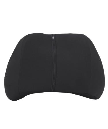 Ergonomic Lumbar Support Pillow | Memory Foam Back Cushion for Car & Home | Comfortable Pain Relief - Removable Cover (Black - Buy Online on GoSupps.com