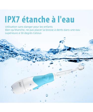 Buy Seago SG513 Electric Toothbrush for Kids 6 Months to 4 Years | LED Light Smart Timer Waterproof IPX7 - Light Blue - Buy Online on GoSupps.com