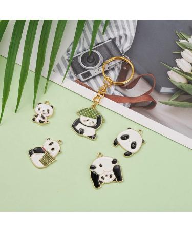 2 Boxes Panda Bamboo Pendant Keychain for Keys Animal Pendant Keychain Key Chain Making Supplies Bag 0.2X2.4X2.7CMx3pcs As Shownx3pcs - Buy Online on GoSupps.com