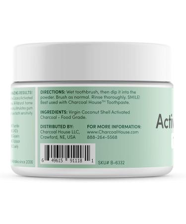 Coconut Shell Activated Charcoal Tooth Powder - Natural Teeth Whitening & Stain Remover | Professional Strength Teeth Whitener for Brighter Smile - Buy Online on GoSupps.com