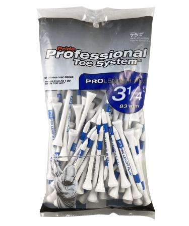 Pride Professional Tee System, 3-1/4 inch ProLength Plus Tee, 75 count, White