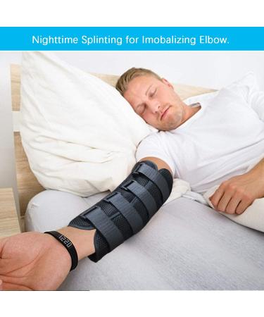 Elbow Brace Splint for Ulnar Nerve Entrapment & Cubital Tunnel - Adjustable Nighttime Support (L/XL) - Buy Online on GoSupps.com