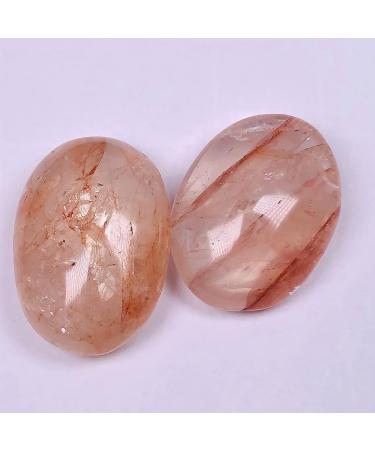 QPYD Natural Pink Healing Crystal Carvings - Polished Massage Stones for Home Art & Perfect Gifts (Set of 2) - Buy Online on GoSupps.com