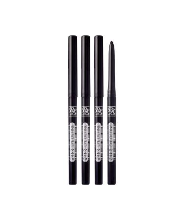 Ruby Kisses Waterproof 24HR Eye Define Eyeliner (4 Count, Very Black) 4 Count (Pack of 1) Very Black