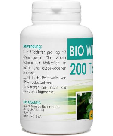 Organic Hawthorn 400mg - 200 Tablets | Premium Quality International Shipping - Buy Online on GoSupps.com