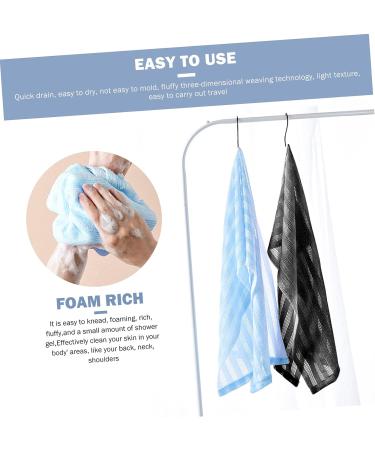Healeved Bath Towel Back Scrubber Set - Exfoliating Body Spa Towels for Clean and Smooth Skin - 2pcs - Buy Online on GoSupps.com
