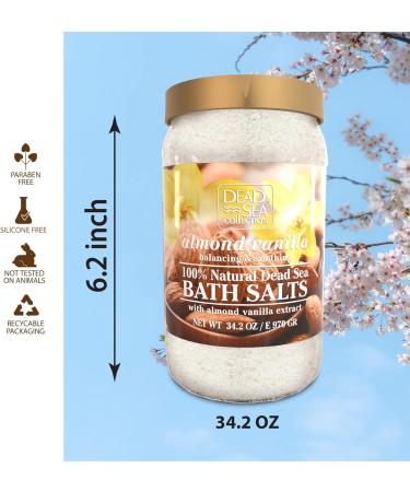 Dead Sea Collection Almond & Vanilla Bath Salts - 970g - Nourishing Essential Body Care - Buy Online on GoSupps.com