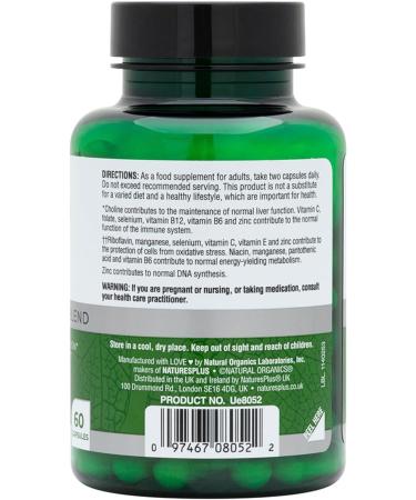 NaturesPlus BioAdvanced Liver Support - Liver Health Supplement with Turmeric, Artichoke, Milk Thistle, Dandelion, Choline, and Methyl Bs - 60 Vegan Capsules | Gluten, Dairy, and SOYA Free - Buy Online on GoSupps.com